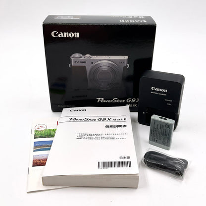 【全額返金保証】【最速発送】Canon コンパクトデジタルカメラ PowerShot G9 X Mark II [ブラック] 美品 動作確認済