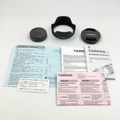 【全額返金保証】【最速発送】TAMRON 28-200mm F/2.8-5.6 Di III RXD  美品 動作確認済