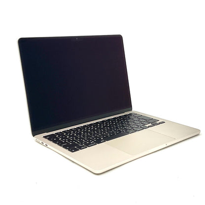 【全額返金保証】【最速発送】Apple MacBook Air 13.6インチ 2022 Apple M2 8GB SSD 256GB スターライト 100% 美品 動作確認済