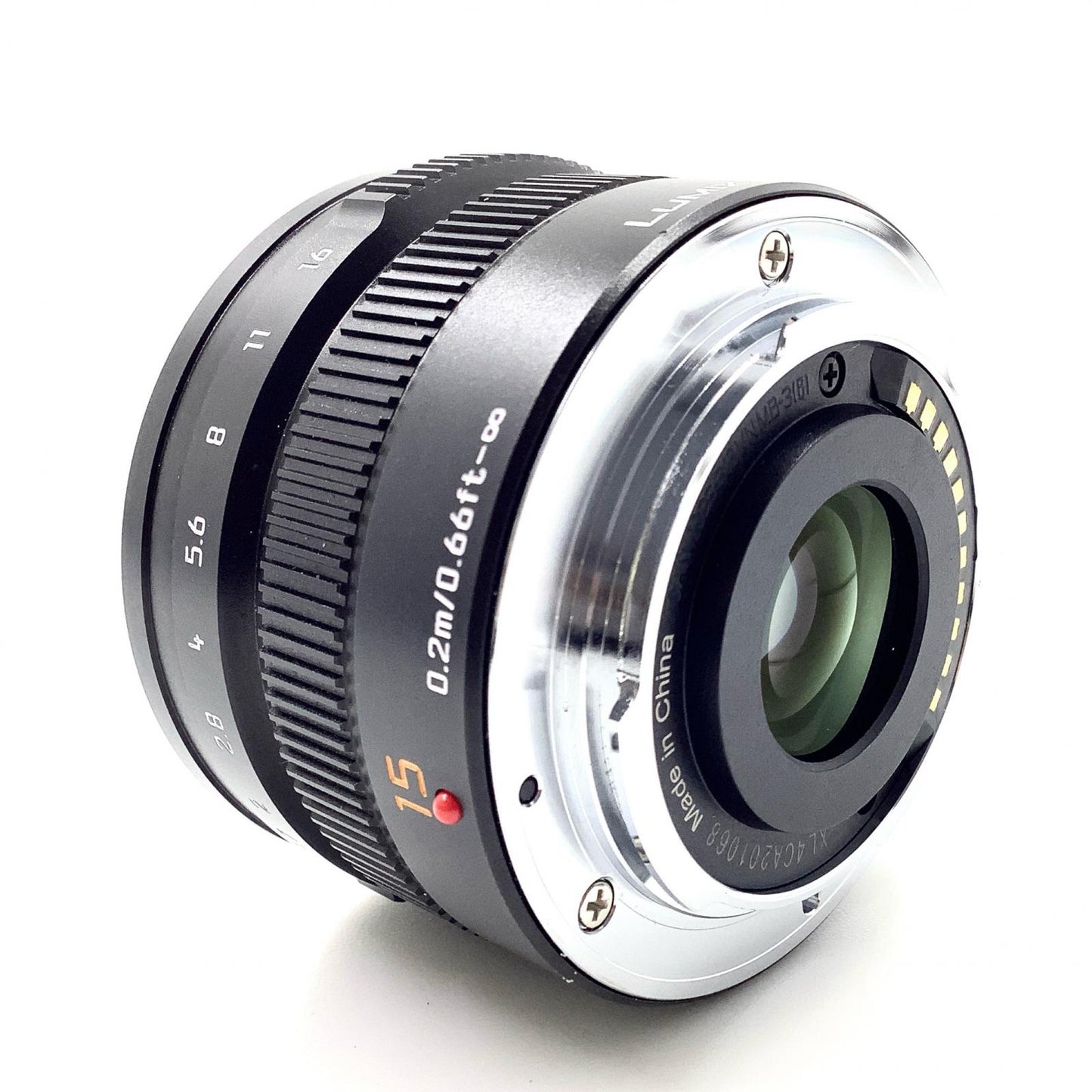 【全額返金保証】【最速発送】Panasonic LEICA DG SUMMILUX 15mm/F1.7 ASPH. H-X015-K [ブラック] 動作確認済