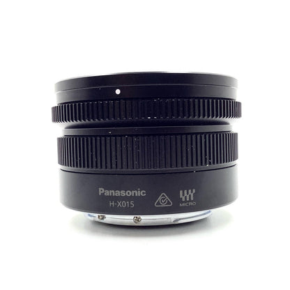 【全額返金保証】【最速発送】Panasonic LEICA DG SUMMILUX 15mm/F1.7 ASPH. H-X015-K [ブラック] 動作確認済
