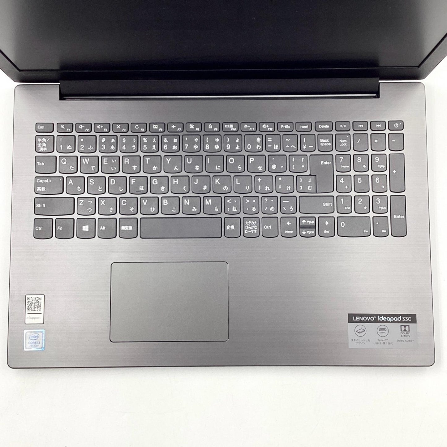 【全額返金保証】【最速発送】Lenovo IDEAPAD 330 330-15IKB Intel Core i3-7020U 4GB HDD 500GB 92.8% 動作確認済