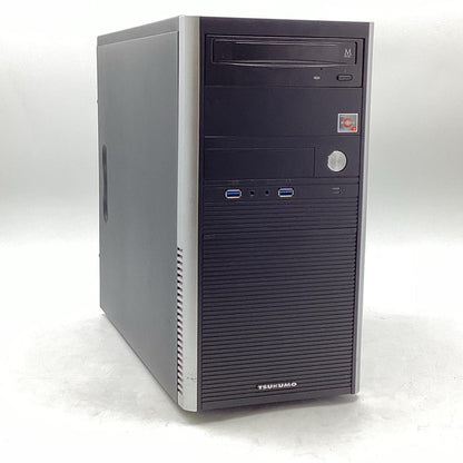 【全額返金保証】【最速発送】TSUKUMO Ryzen 5 5600  32GB SSD 500GB HDD 2TB Radeon RX 6400 動作確認済