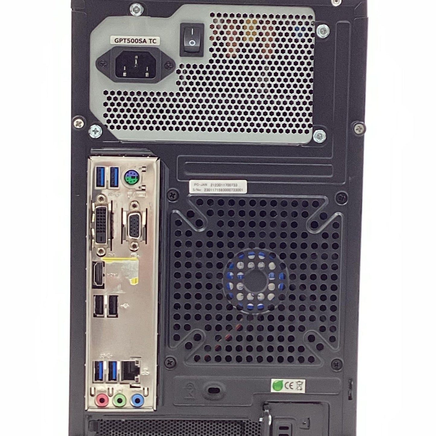 【全額返金保証】【最速発送】TSUKUMO Ryzen 5 5600  32GB SSD 500GB HDD 2TB Radeon RX 6400 動作確認済