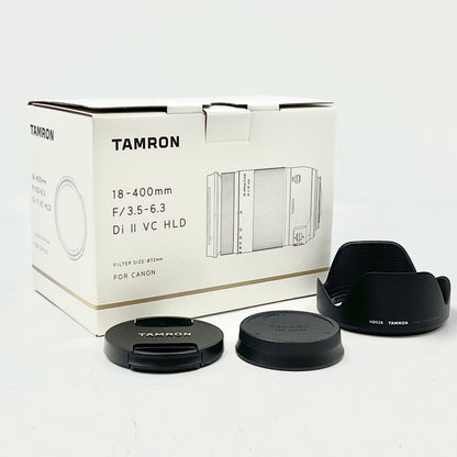 【全額返金保証】【最速発送】TAMRON 18-400mm F/3.5-6.3 Di II VC HLD (Model B028) [キヤノン用] 美品 動作確認済