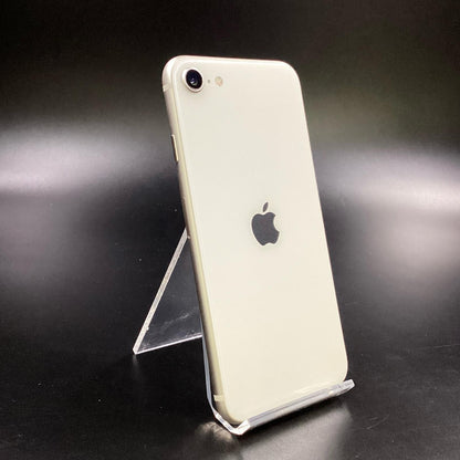【全額返金保証】【最速発送】Apple iPhone iPhone SE（第3世代） 128GB スターライト au 白ロム 美品 動作確認済 85%