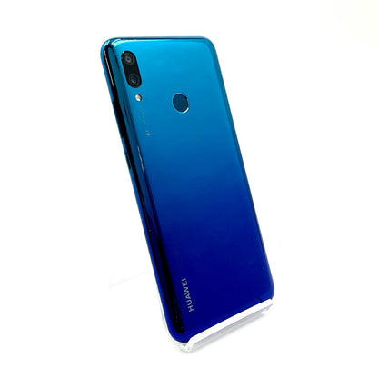 【全額返金保証】【最速発送】Huawei nova lite 3 32GB ブルー au POT-LX2J 白ロム 動作確認済