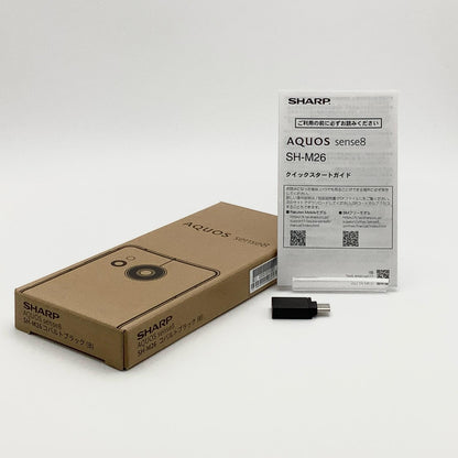 【全額返金保証】【最速発送】SHARP AQUOS sense8 128GB Cobalt Black SIMフリー SH-M26 美品 動作確認済