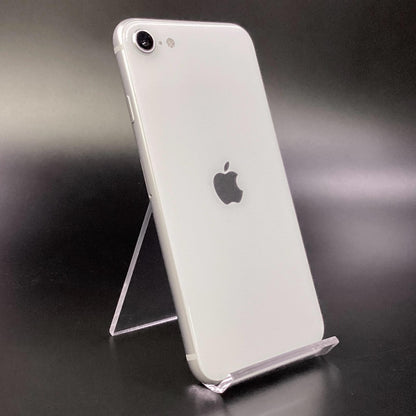【全額返金保証】【最速発送】Apple iPhone iPhone SE（第2世代） 128GB ホワイト au 白ロム 動作確認済 76%