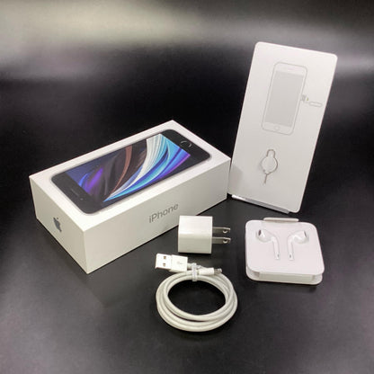 【全額返金保証】【最速発送】Apple iPhone iPhone SE（第2世代） 128GB ホワイト au 白ロム 動作確認済 76%