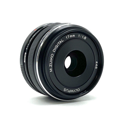 【全額返金保証】【最速発送】OLYMPUS M.ZUIKO DIGITAL 17mm F1.8 [ブラック] 美品 動作確認済