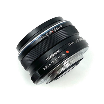 【全額返金保証】【最速発送】OLYMPUS M.ZUIKO DIGITAL 17mm F1.8 [ブラック] 美品 動作確認済