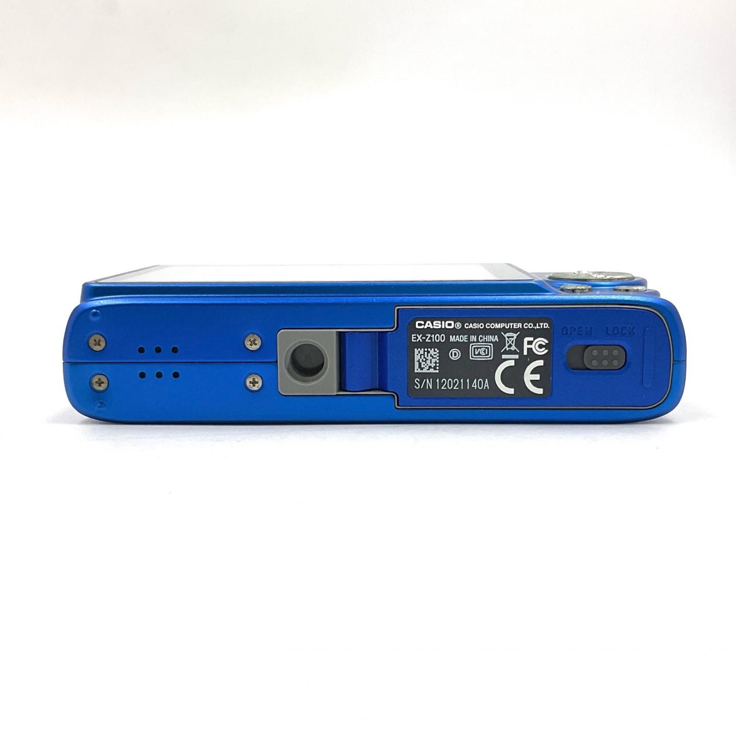 【全額返金保証】【最速発送】CASIO コンパクトデジタルカメラ EX-Z100 ブルー 動作確認済
