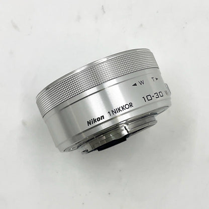【全額返金保証】【最速発送】Nikon 1 NIKKOR VR 10-30mm f/3.5-5.6 PD-ZOOM シルバー 美品 動作確認済