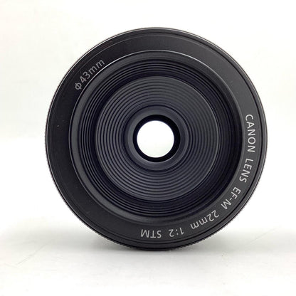 【全額返金保証】【最速発送】Canon EF-M22mm F2 STM 超美品 動作確認済