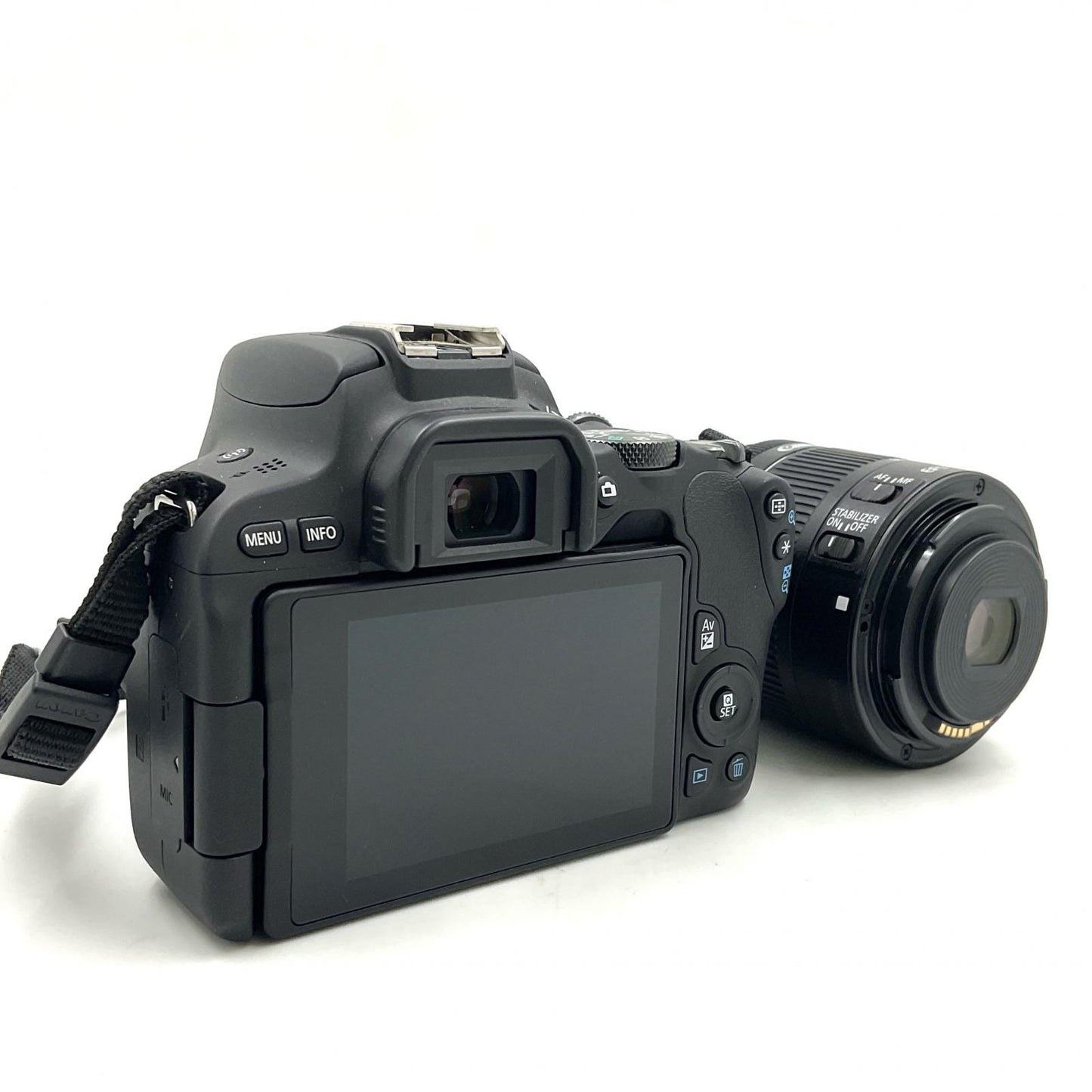 【全額返金保証】【最速発送】Canon デジタル一眼 EOS Kiss X9 EF-S 18-55 F4-5.6 IS STM レンズキット ブラック ブラック 超美品 動作確認済