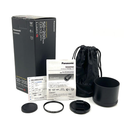 【全額返金保証】【最速発送】Panasonic LEICA DG VARIO-ELMARIT 50-200mm/F2.8-4.0 ASPH./POWER O.I.S. H-ES50200 動作確認済