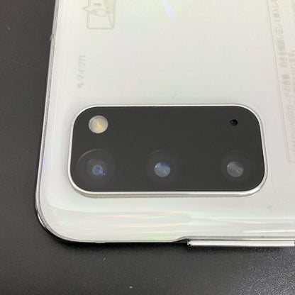 【全額返金保証】【最速発送】SAMSUNG Galaxy S20 5G  128GB クラウドホワイト au SCG01 白ロム 動作確認済