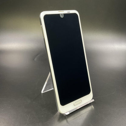 【全額返金保証】【最速発送】SHARP AQUOS R2 64GB プラチナホワイト au SHV42 白ロム 動作確認済