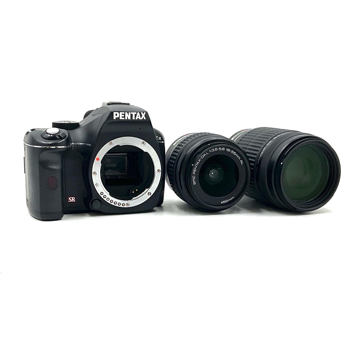 【最速発送】PENTAX デジタル一眼 K-x ダブルズームキット ブラック【難有】