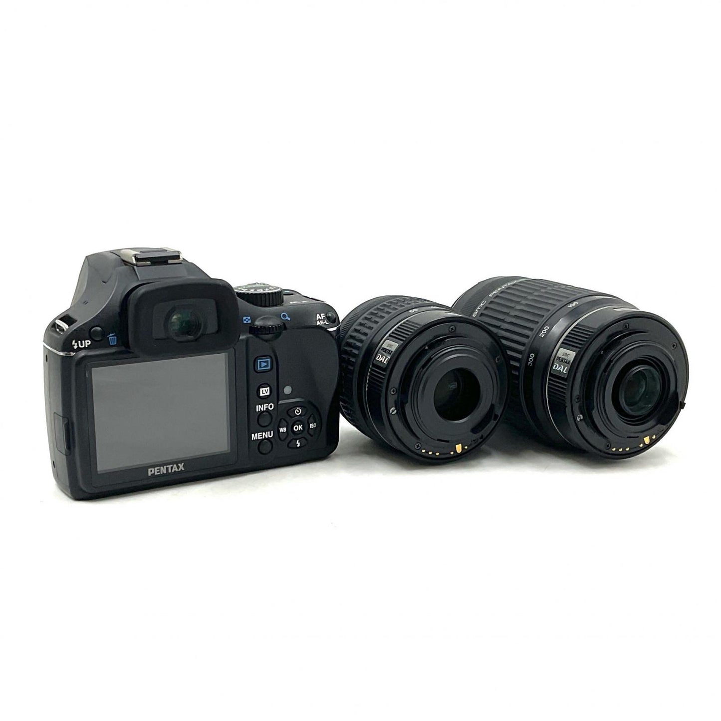 【最速発送】PENTAX デジタル一眼 K-x ダブルズームキット ブラック【難有】