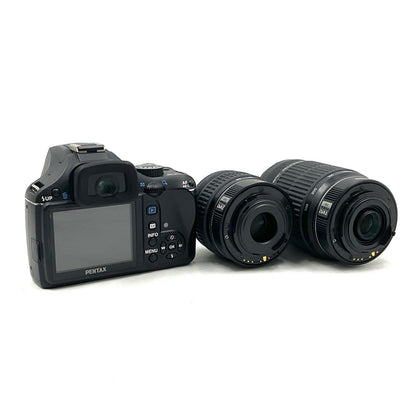 【最速発送】PENTAX デジタル一眼 K-x ダブルズームキット ブラック【難有】