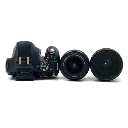 【最速発送】PENTAX デジタル一眼 K-x ダブルズームキット ブラック【難有】