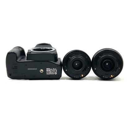 【最速発送】PENTAX デジタル一眼 K-x ダブルズームキット ブラック【難有】