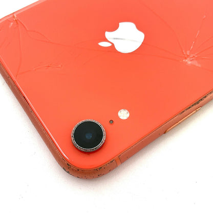 【最速発送】Apple iPhone iPhone XR 128GB コーラル docomo 白ロム【難有】 80%
