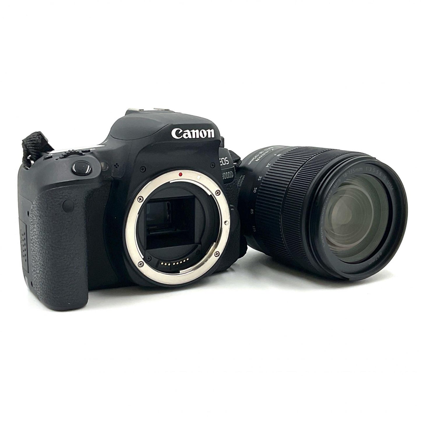 【全額返金保証】【最速発送】Canon デジタル一眼 EOS 9000D EF-S18-135 IS USM レンズキット　 ブラック 美品 動作確認済