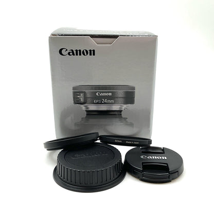 【全額返金保証】【最速発送】Canon EF-S24mm F2.8 STM 超美品 動作確認済
