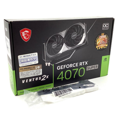 【全額返金保証】【最速発送】MSI グラフィックボード NVIDIA GeForce RTX 4070 SUPER GeForce RTX 4070 SUPER 12G VENTUS 2X OC 美品 動作確認済