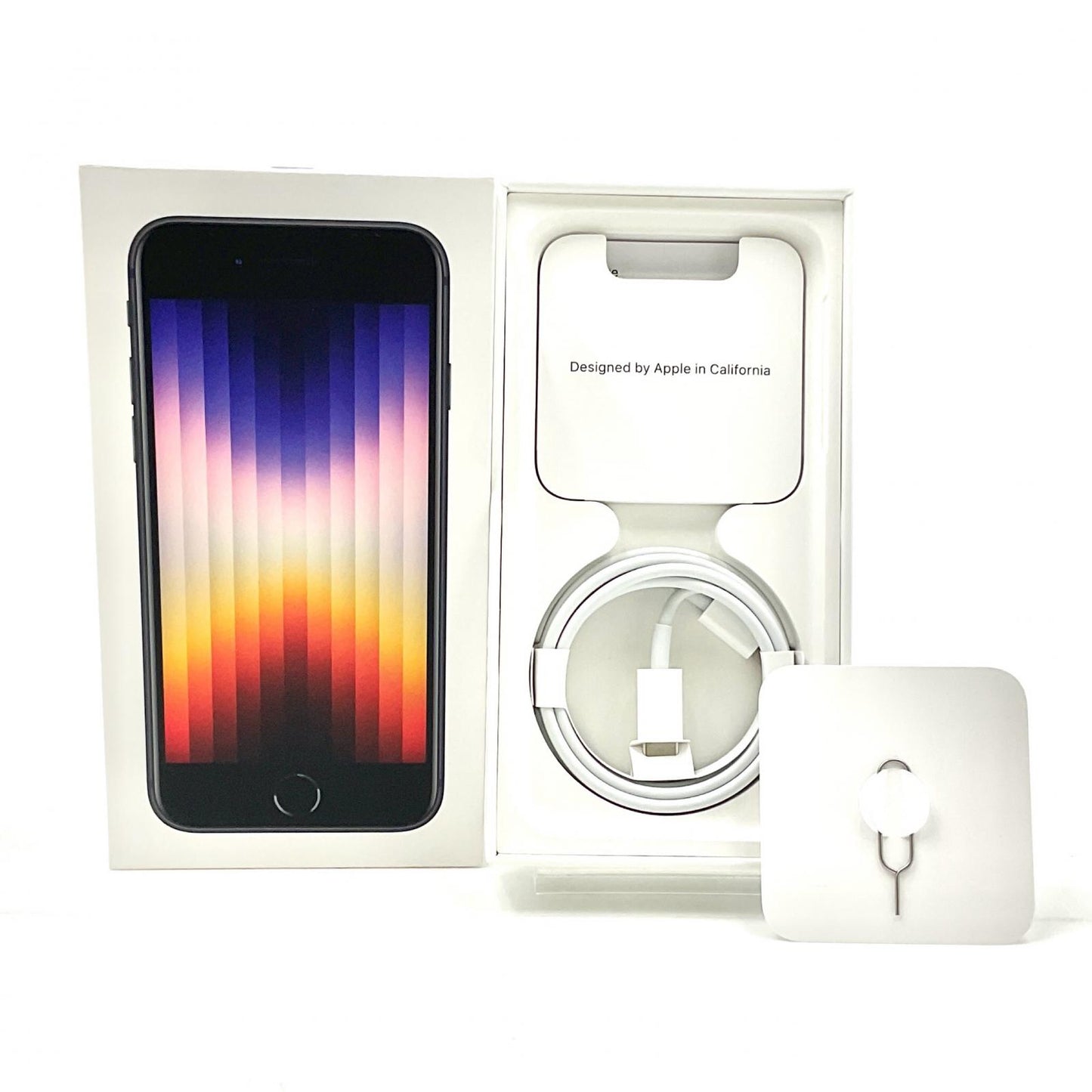 【最速発送】Apple iPhone iPhone SE（第3世代） 128GB ミッドナイト au 白ロム【難有】 85%