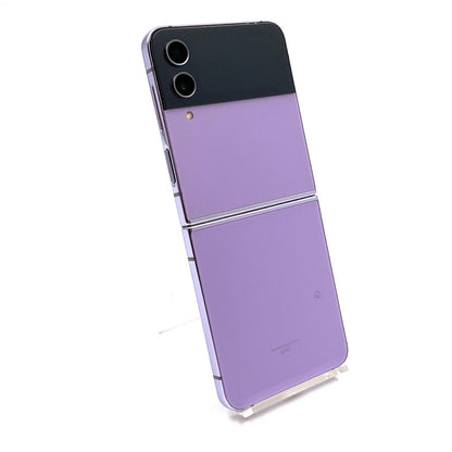 【最速発送】SAMSUNG Galaxy Z Flip4 128GB Bora Purple au SCG17 白ロム【難有】