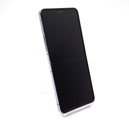 【最速発送】SAMSUNG Galaxy Z Flip4 128GB Bora Purple au SCG17 白ロム【難有】