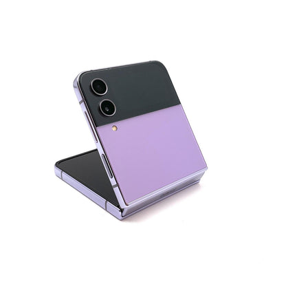 【最速発送】SAMSUNG Galaxy Z Flip4 128GB Bora Purple au SCG17 白ロム【難有】