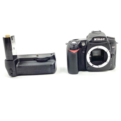 【全額返金保証】【最速発送】Nikon デジタル一眼 D90 ボディ MB-D80 バッテリーパック付 ブラック 動作確認済