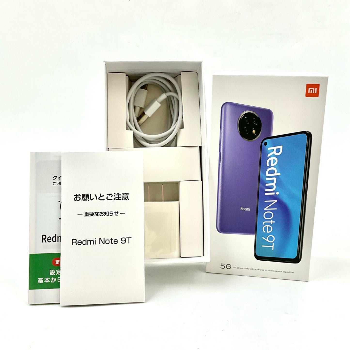 【全額返金保証】【最速発送】Xiaomi Redmi Note 9T 128GB ナイトフォールブラック Softbank A001XM 白ロム 動作確認済