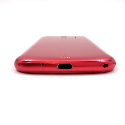 【全額返金保証】【最速発送】富士通 らくらくスマートフォン 32GB ピンク docomo F-42A 白ロム 動作確認済