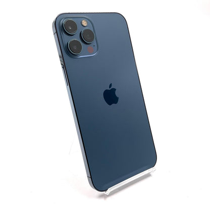 【全額返金保証】【最速発送】Apple iPhone iPhone 12 Pro Max 256GB パシフィックブルー Softbank 白ロム 動作確認済 84%