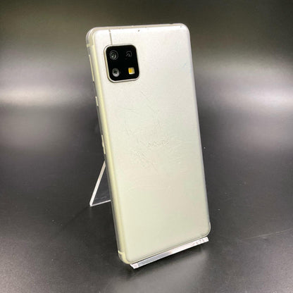【最速発送】SHARP AQUOS sense4 basic 64GB シルバー Softbank A003SH 白ロム【難有】