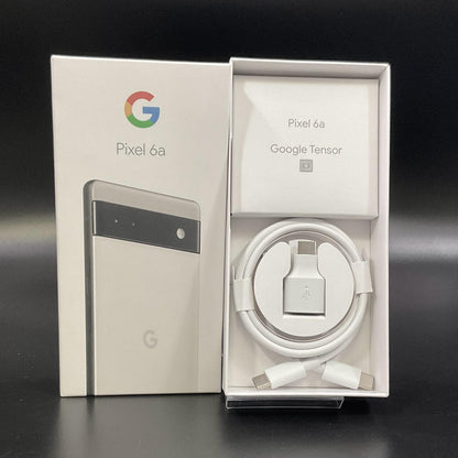 【全額返金保証】【最速発送】Google Pixel 6a 128GB Chalk au GB17L 白ロム 美品 動作確認済