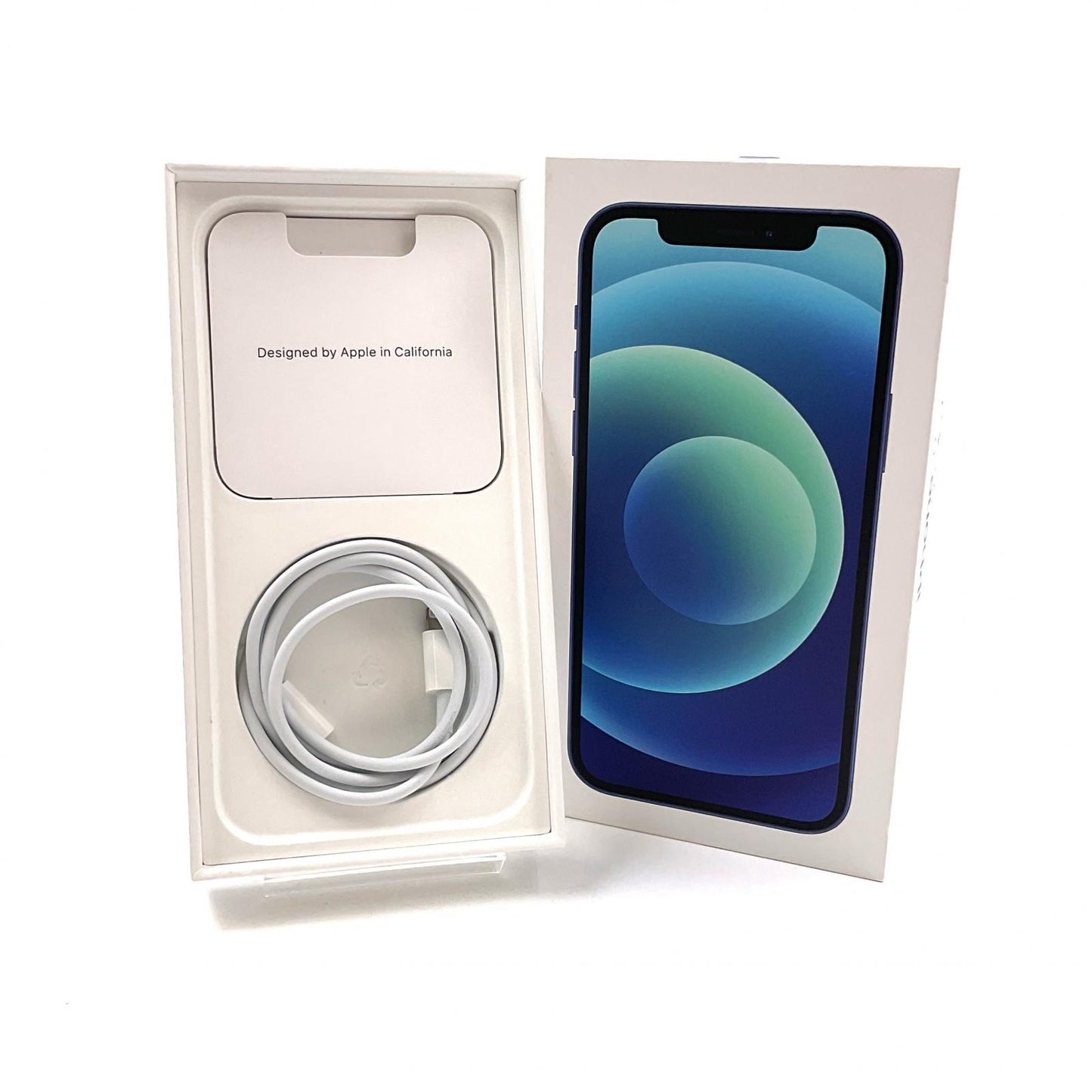【全額返金保証】【最速発送】Apple iPhone iPhone 12 128GB ブルー Softbank SIMフリー 動作確認済 90%