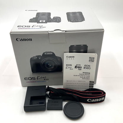 【全額返金保証】【最速発送】Canon デジタル一眼 EOS Kiss X10i ボディ ブラック 動作確認済