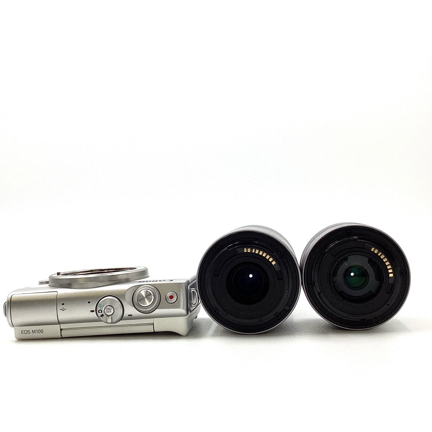 【全額返金保証】【最速発送】Canon デジタル一眼 EOS M100 ダブルズームキット [ホワイト] 動作確認済