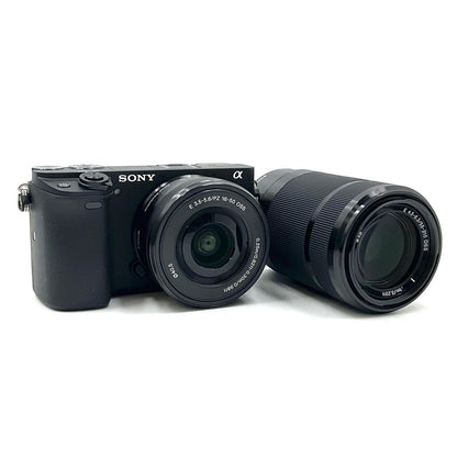【全額返金保証】【最速発送】Sony デジタル一眼 α6400 ILCE-6400Y ダブルズームレンズキット ブラック 超美品 動作確認済