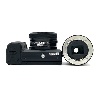 【全額返金保証】【最速発送】Sony デジタル一眼 α6400 ILCE-6400Y ダブルズームレンズキット ブラック 超美品 動作確認済