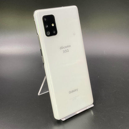 【全額返金保証】【最速発送】SAMSUNG Galaxy A51 5G 128GB プリズム ブリックス ホワイト docomo SC-54A 動作確認済