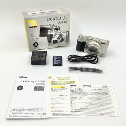 【全額返金保証】【最速発送】Nikon コンパクトデジタルカメラ COOLPIX A900 [シルバー] 超美品 動作確認済