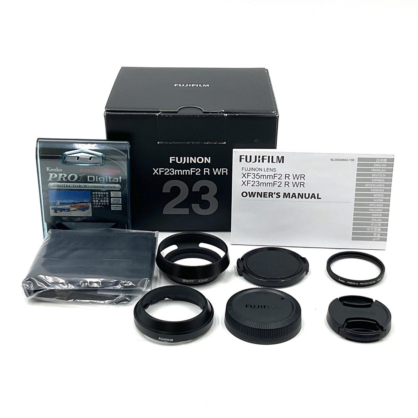 【全額返金保証】【最速発送】FUJIFILM フジノンレンズ XF23mmF2 R WR [ブラック] 動作確認済